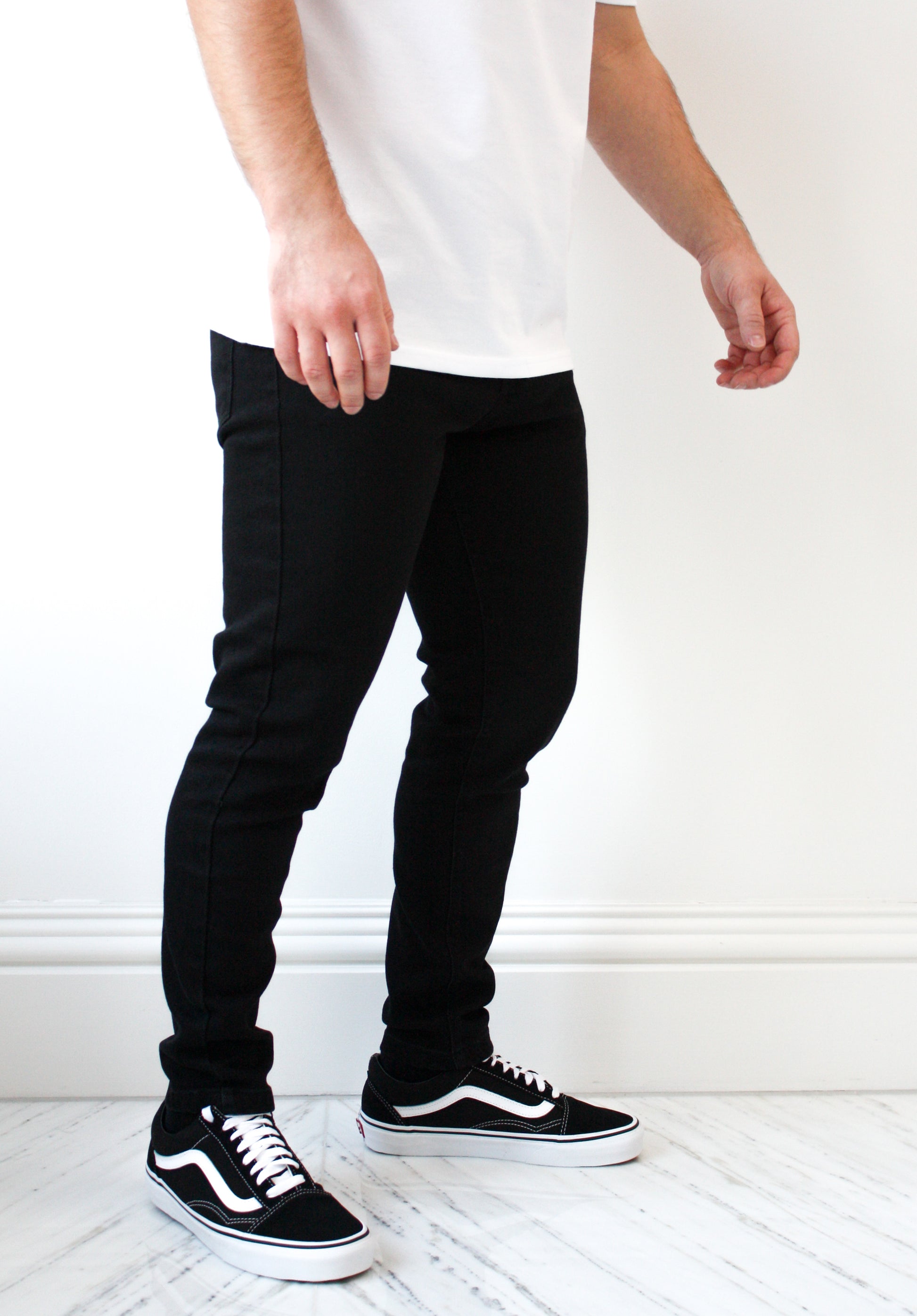 Black Slim Fit Jeans - Bantam Clothing