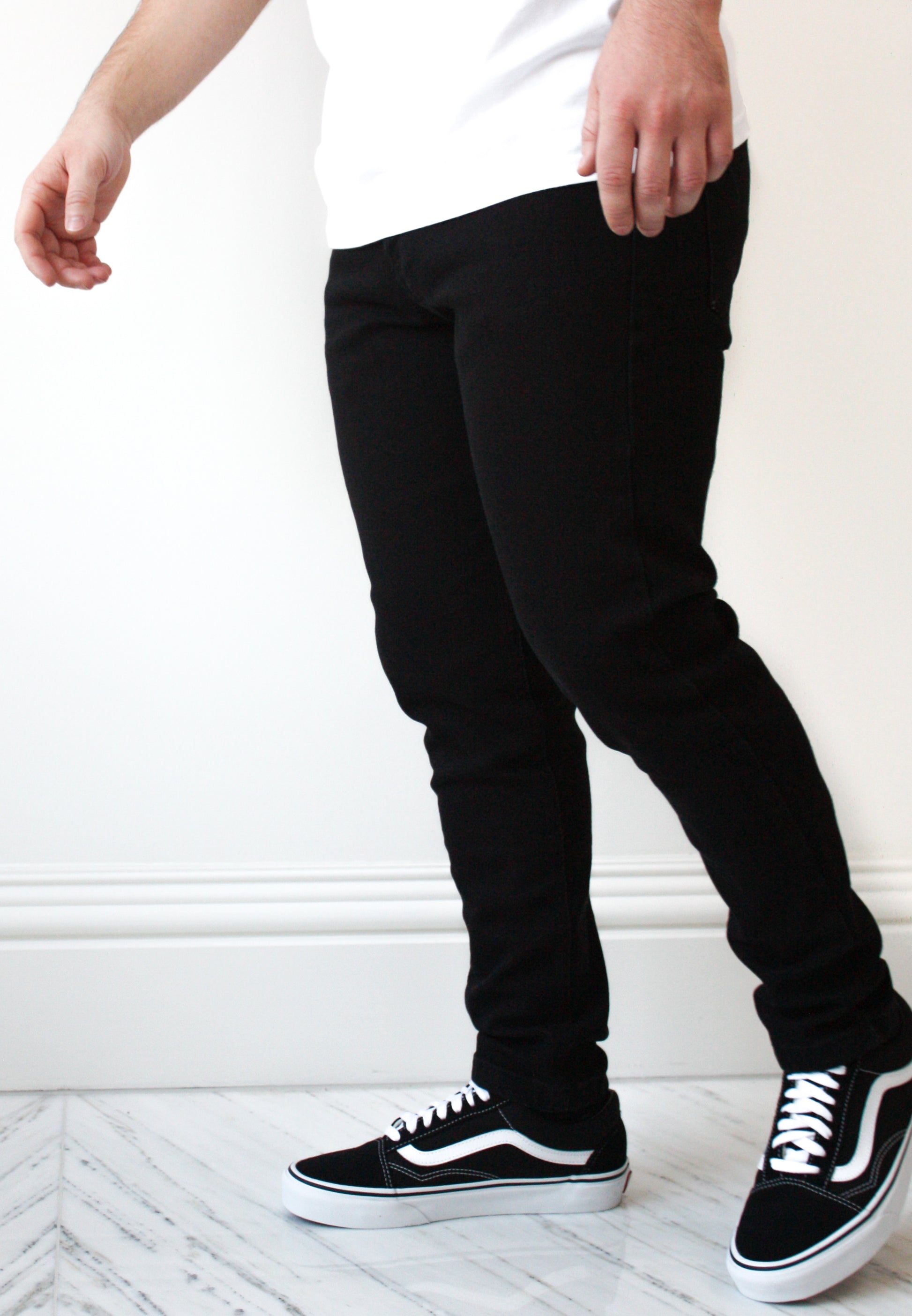 Black Slim Fit Jeans - Bantam Clothing