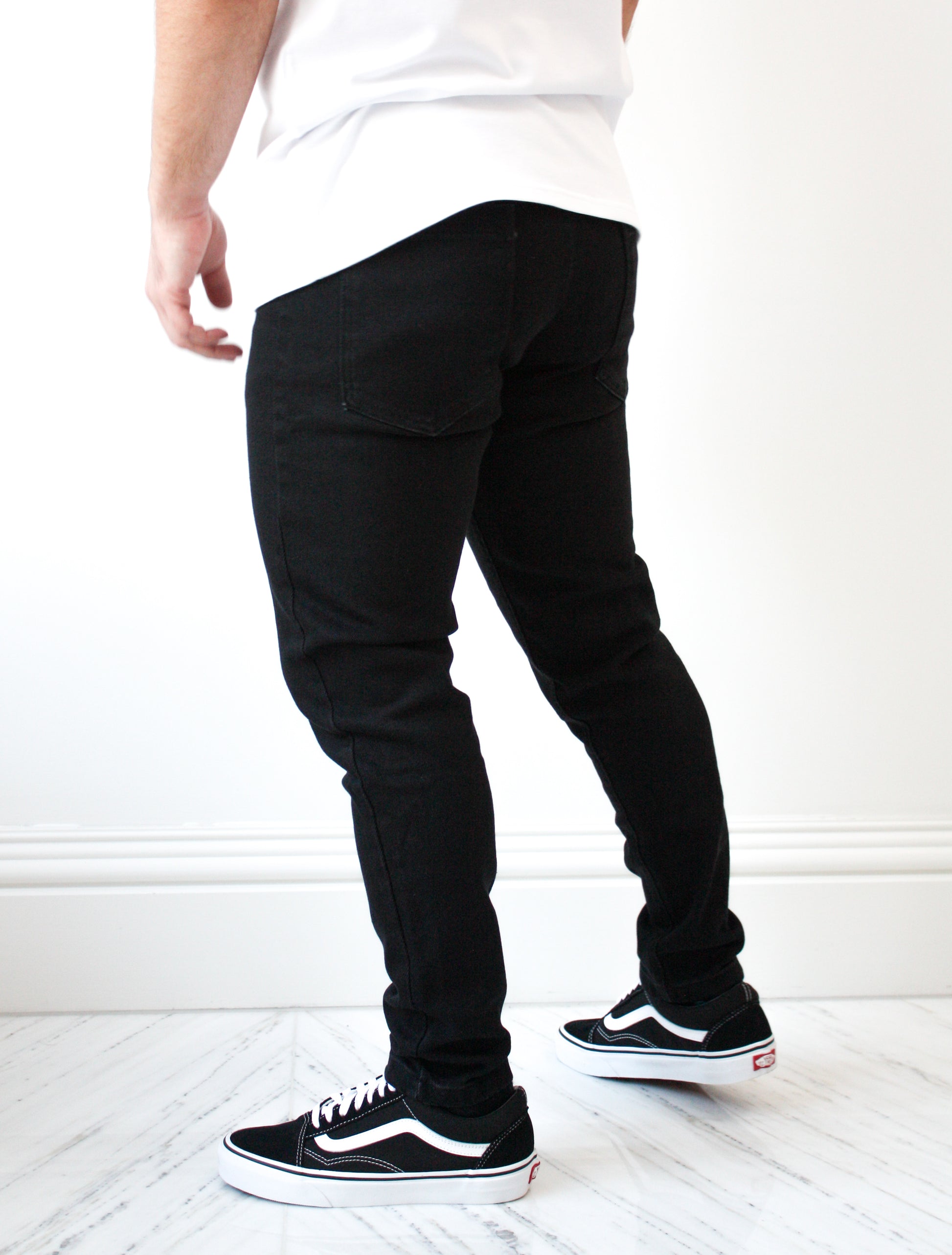 Black Slim Fit Jeans - Bantam Clothing